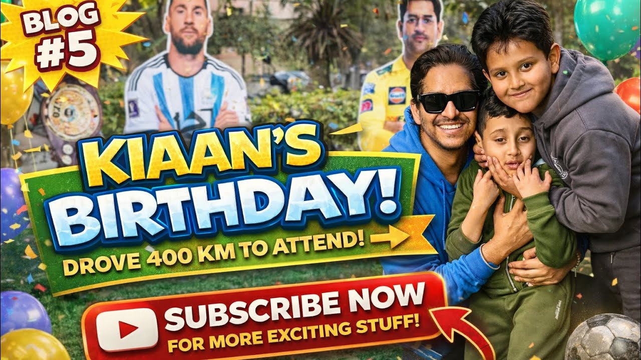 When we Met Dhoni and Messi 🤘 -The track and field activities at kiaan ‘s Birthday @Peepul 