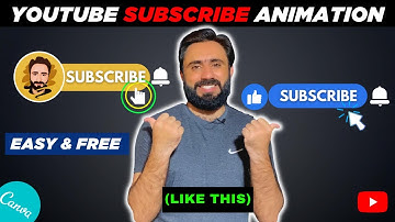 How To Make Subscribe Button Animation For YouTube in CANVA | Make YouTube Subscribe button in Canva