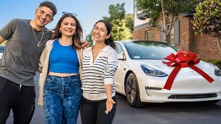 We Surprised her with a Tesla!!!