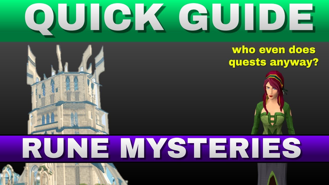 RS3 Rune Mysteries Quick Quest Guide 2020 YouTube RS3 Rune Mysteries Quick Quest Guide 2020 YouTube