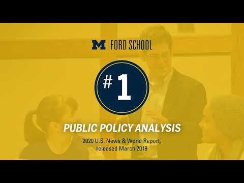 Ford School ranked #1 in social policy and #1 in public policy analysis (USNWR)