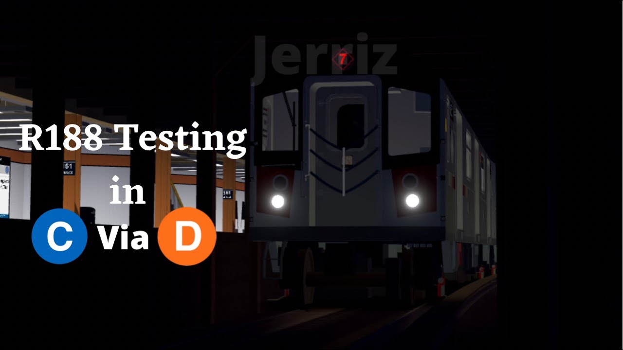 MTA C via D| R188 Test Train In (C) Via (D) [MTA Roblox] - YouTube