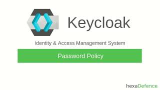 Keycloak Password Policies