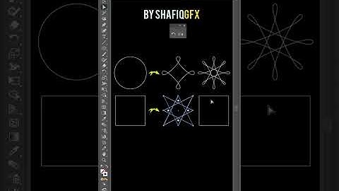 Adobe Illustrator Tutorial, How to Convert Basic Shapes to Variations #Shorts
