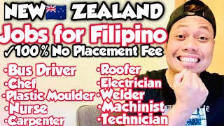 100% NO PLACEMENT FEE NEW ZEALAND JOB HIRING FOR FILIPINO | NEW ZEALAND JOB OPPORTUNITIES