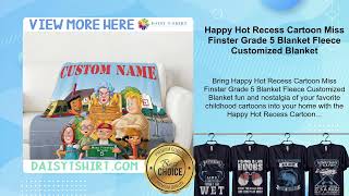 Happy Hot Recess Cartoon Miss Finster Grade 5 Blanket Fleece Customized Blanket screenshot 5