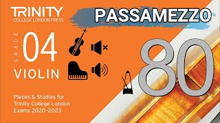 Passamezzo | Accompaniment | Diego Ortiz arr Huws Jones | Trinity Violin Grade 4 Exams | 80