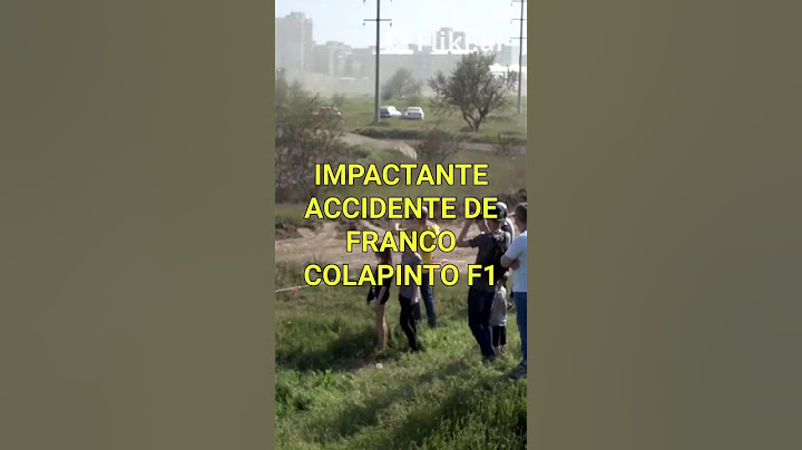 ACCIDENTE DE FRANCO COLAPINTO EN LAS VEGAS F1