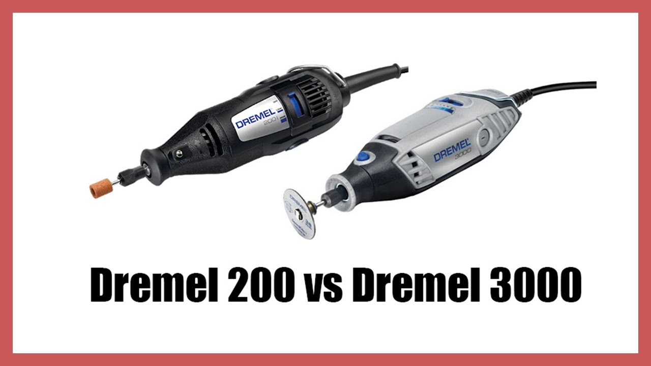 fusionere undskyldning tornado Dremel 200 vs Dremel 3000 - YouTube