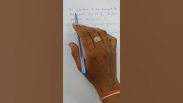 Tangent and Normal ||Application of derivatives|| MCQ class 12 math