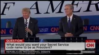 Jeb Bush And Donald Trump Give Each Other A Low Five