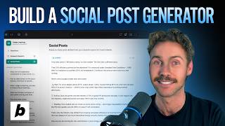 Build AI Agents That Turn Deep Research Into Social Posts in Bolt.new