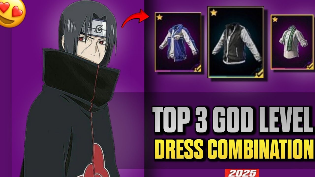 Top 3 God Level Dress Combination in free fire | No Top Up God Level Dress 🤯 