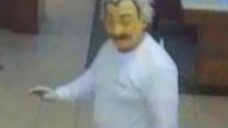 Watch Bank Robber Wears Albert Einstein Disguise in Florida