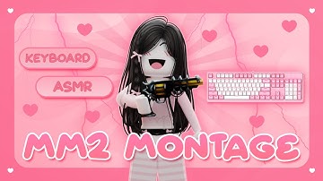 mm2 keyboard asmr + hallow set montage ♡ ( Murder Mystery 2 ) | imeowie
