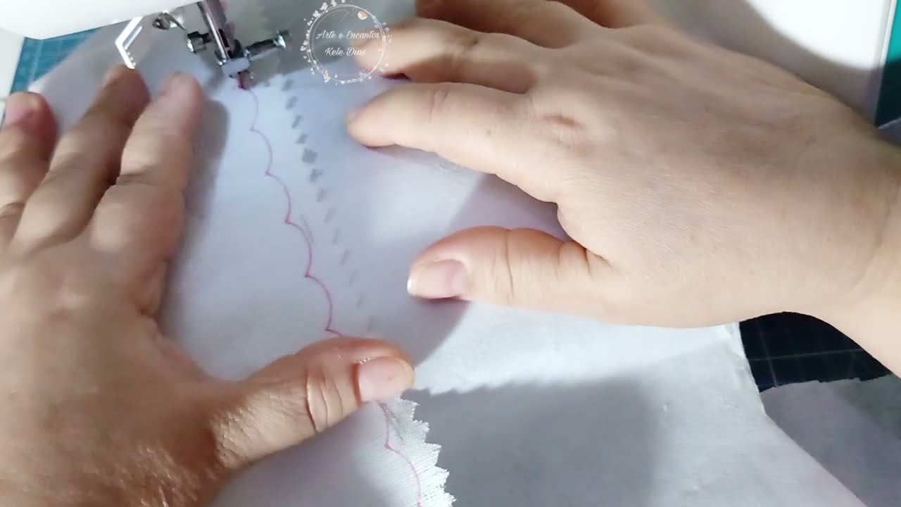 festonê em fralda simples e rápido.