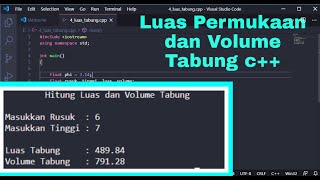 Famous Menghitung Luas Permukaan dan Volume Tabung c++ Profile