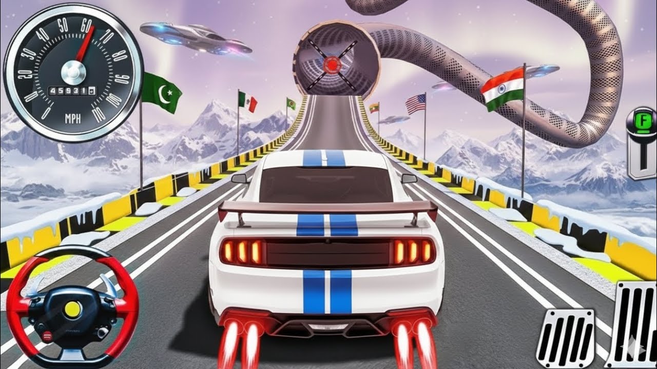 Mega Ramp ( Monster Car Racing 3D ) || Extreme Car Stunt - Android Gameplay (Car Game Car Game) P12