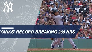 Yankees break MLB record with 265 home runs in 2018