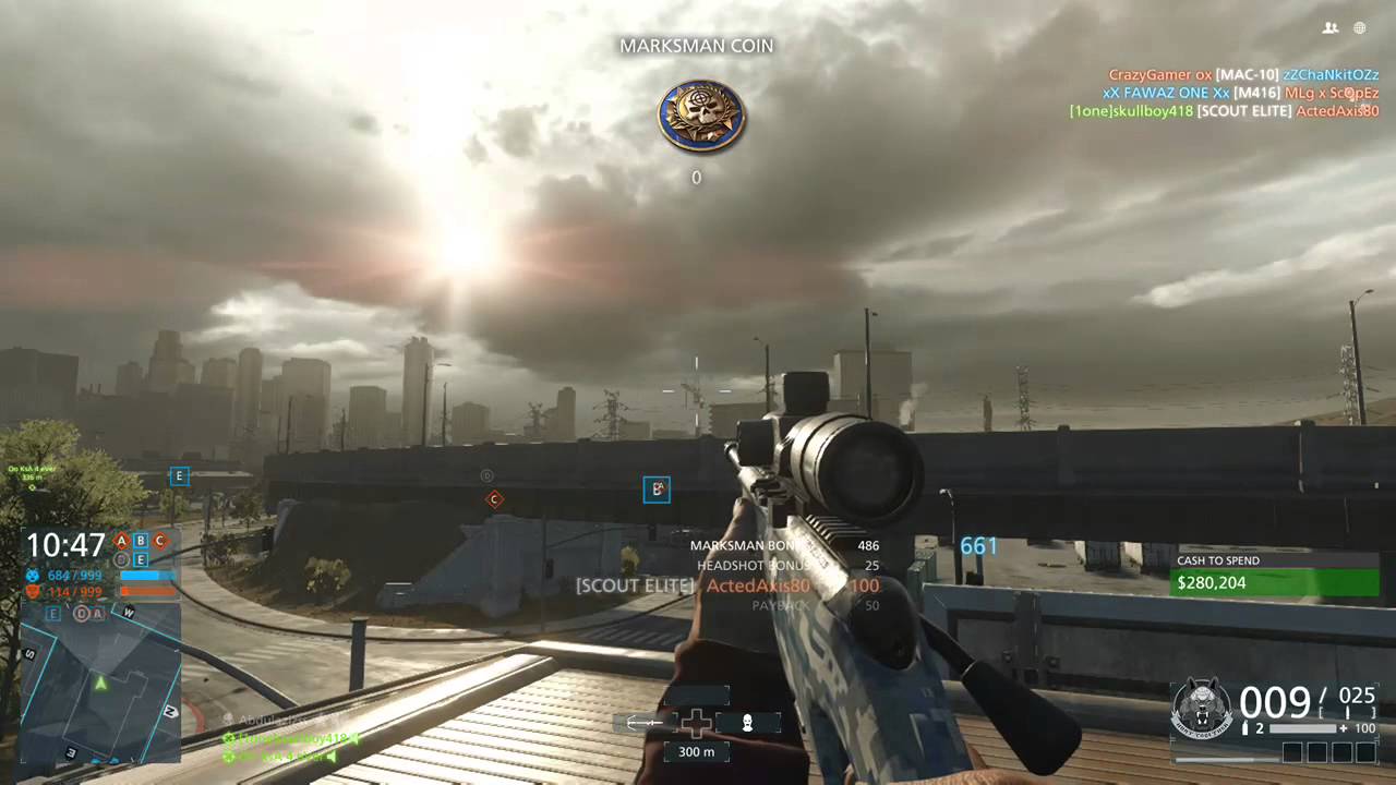 Battlefield Hardline 486M headshot !!!