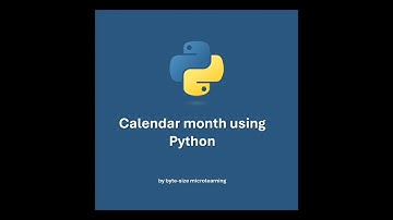 Calendar month using Python #python #coding #datascience