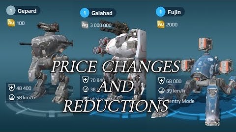 War Robots: Price Changes and Reductions [Robots Edition]