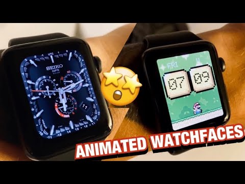 Awesome Animated Apple Watch Faces (Hermès, Seiko, Super Mario, Breitling)  - YouTube