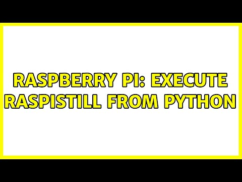 Raspberry Pi: Execute raspistill from Python