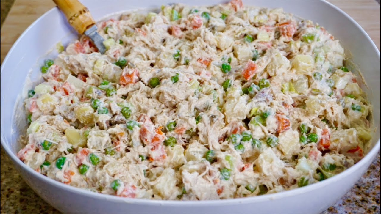 Ensalada de pollo súper sabrosa para tostadas o como gusten. 