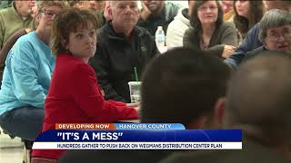 Hundreds gather to push back on Wegmans distribution center