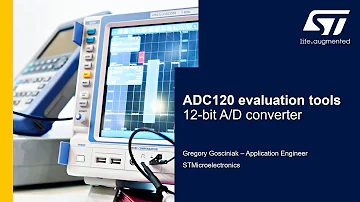 This video shows how to get started with the ADC120 evaluation board (STEVAL-AKI001V1) and its software.