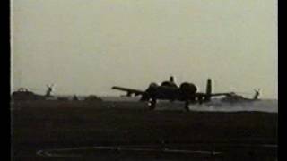 Battle-damaged 926th TFG A-10A Warthog Desert Storm