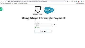 Stripe integration for single payment with Formtitan