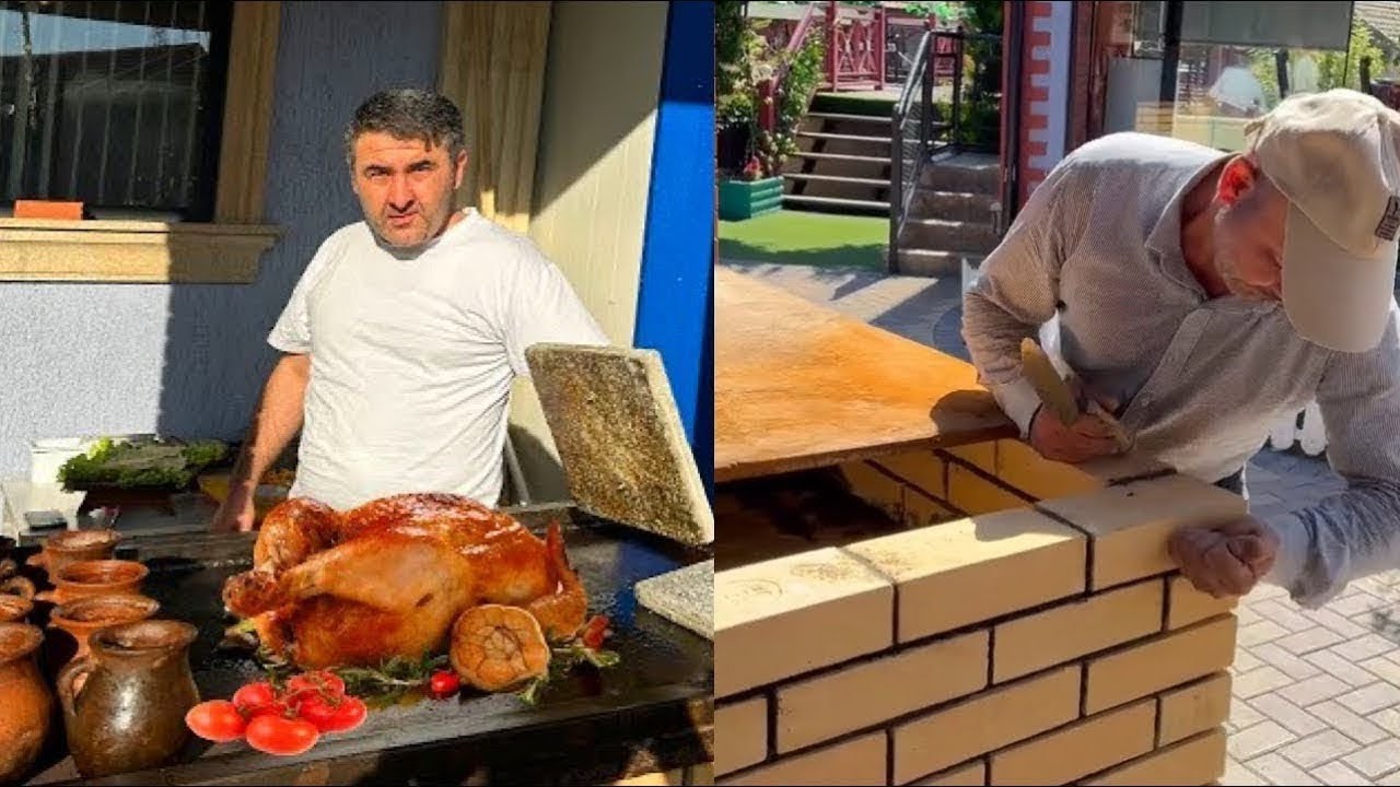 Daş arası peç tikib üstündə qəşəng toyuq buəişirdim 