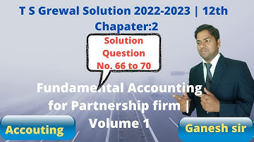 Class 12 Accounts Chapter 3 | Goodwill: Nature & Valuation Concepts (Part 1) (2022-23) CA/cma