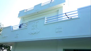 Home Gallery wall Putty and painting work | Home Gallery Elevation Putty | Home gallery putty work -