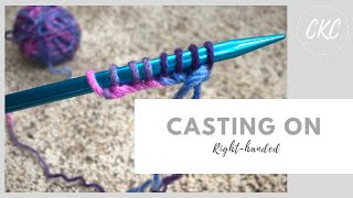 How to Knit // Casting On for Kids // Righthanded Tutorial (without music)
