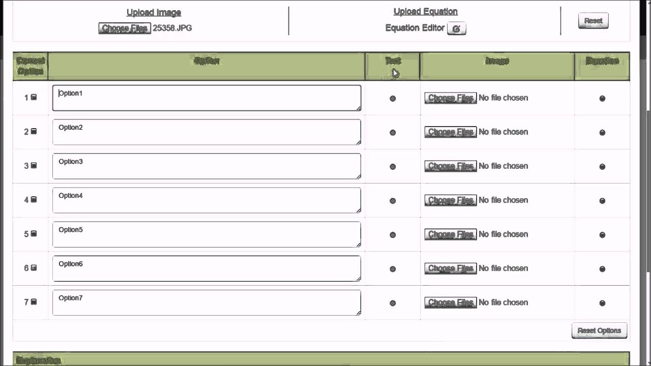 Upload Image And Equation In New Question Using MYCLASSADMIN Classroom 
