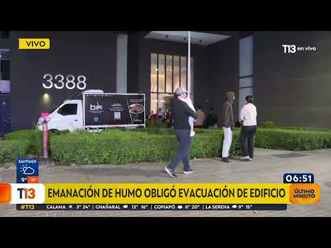 Evacuación de edificio en Ñuñoa por emanación de humo