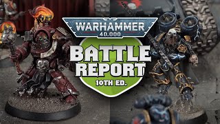 Chaos Can't be Beat???? - Night Lords vs Word Bearers Warhammer 40k 10th Edition Battle Report Ep 13