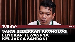 Ternyata karena hal Ini Misteri Tewasnya Keluarga Sahroni Terungkap! | Fakta tvOne