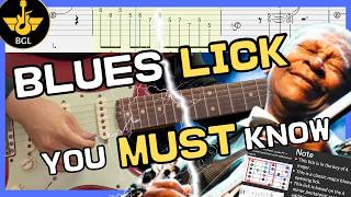 [Tabs & Theory Below] Blues Lick Drop/B.B. King Lick 3 from Why I Sing the Blues/Key of C