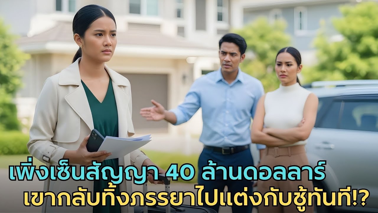 เพิ่งเซ็นสัญญา 40 ล้านดอลลาร์ สามีทรยศทิ้งภรรยาไปแต่งชู้ โดยไม่รู้ความจริงเบื้องหลังดีลนี้!