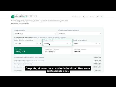 Calculadora del Impuesto sobre el Patrimonio
