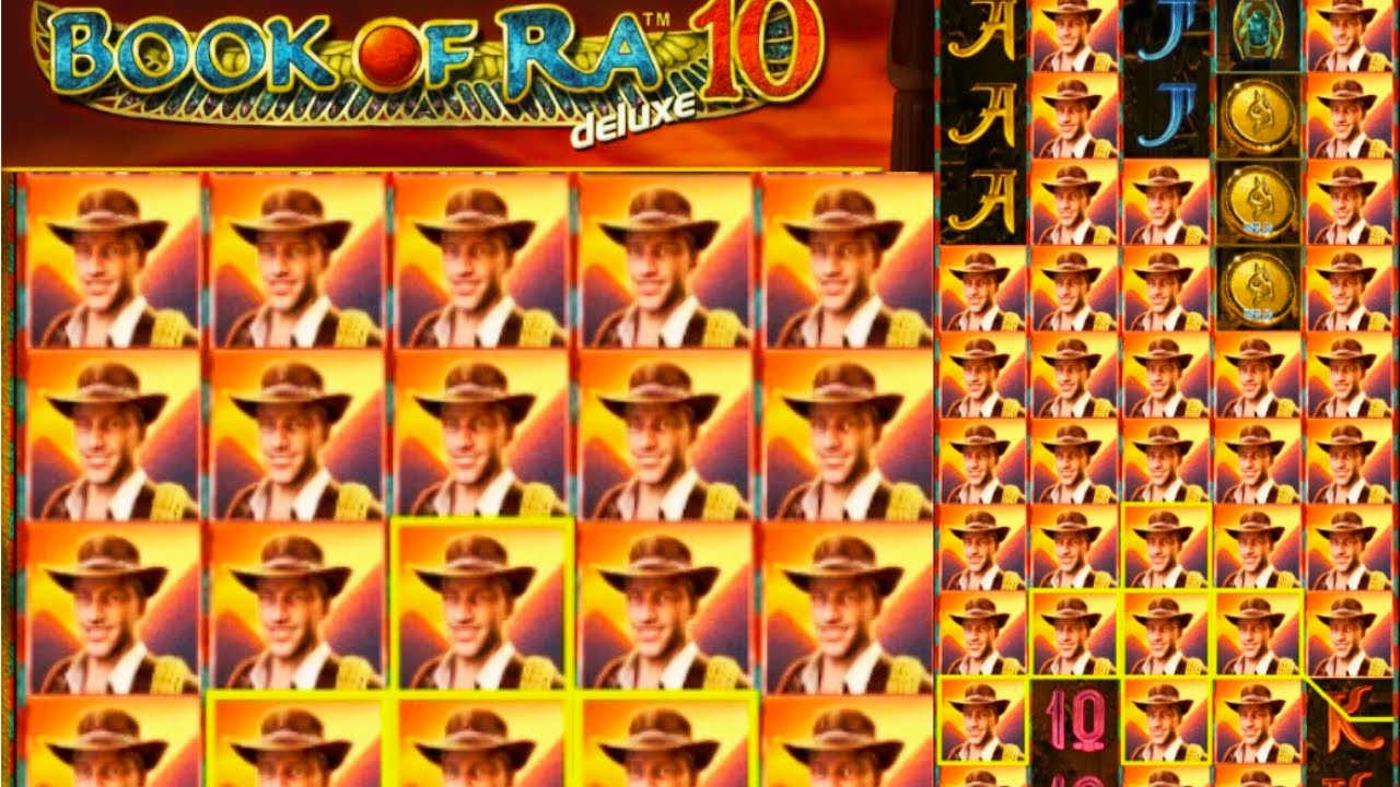 Big Win Free Spin Book of Ra Deluxe 10 Slot by Novomatic! - YouTube