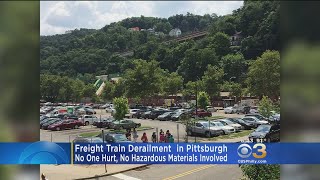 No One Injured After Freight Train Derails In Pittsburgh