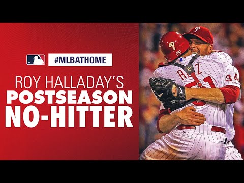 2010 NLDS Game 1 - Phillies vs. Reds (Roy Halladay's Postseason no-hitter) | #MLBAtHome