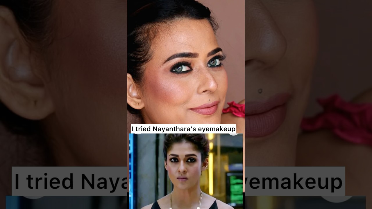 Nayanthara Inspired eye makeup/bold Kajal 