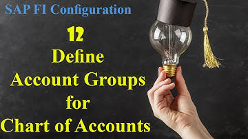 012 SAP FI Configuration: Define Account Groups for Chart of Accounts