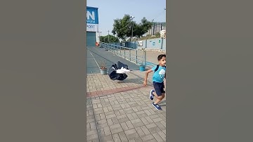 Parachute run by Arayan #parachute #run #sprint #kidsrunning #decathlon #fitkids #kids